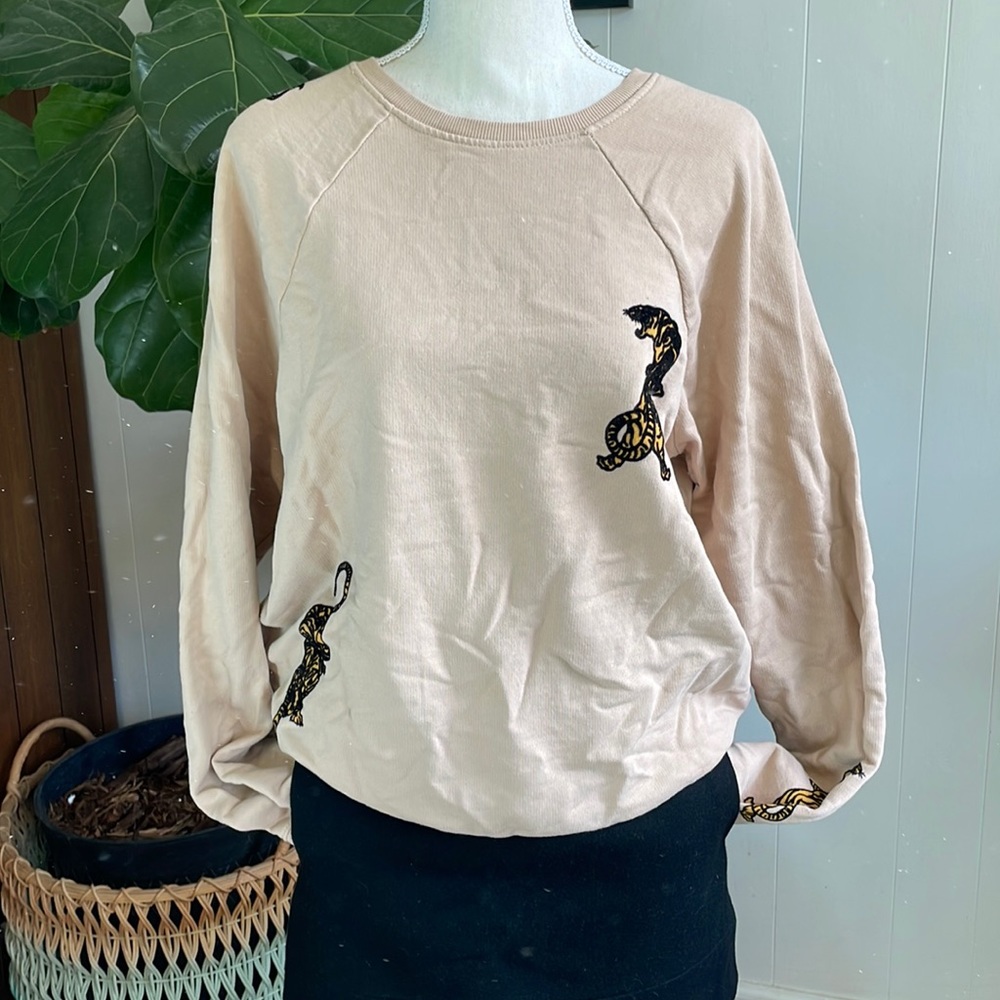 Anthropologie Back When Tiger Sweatshirt